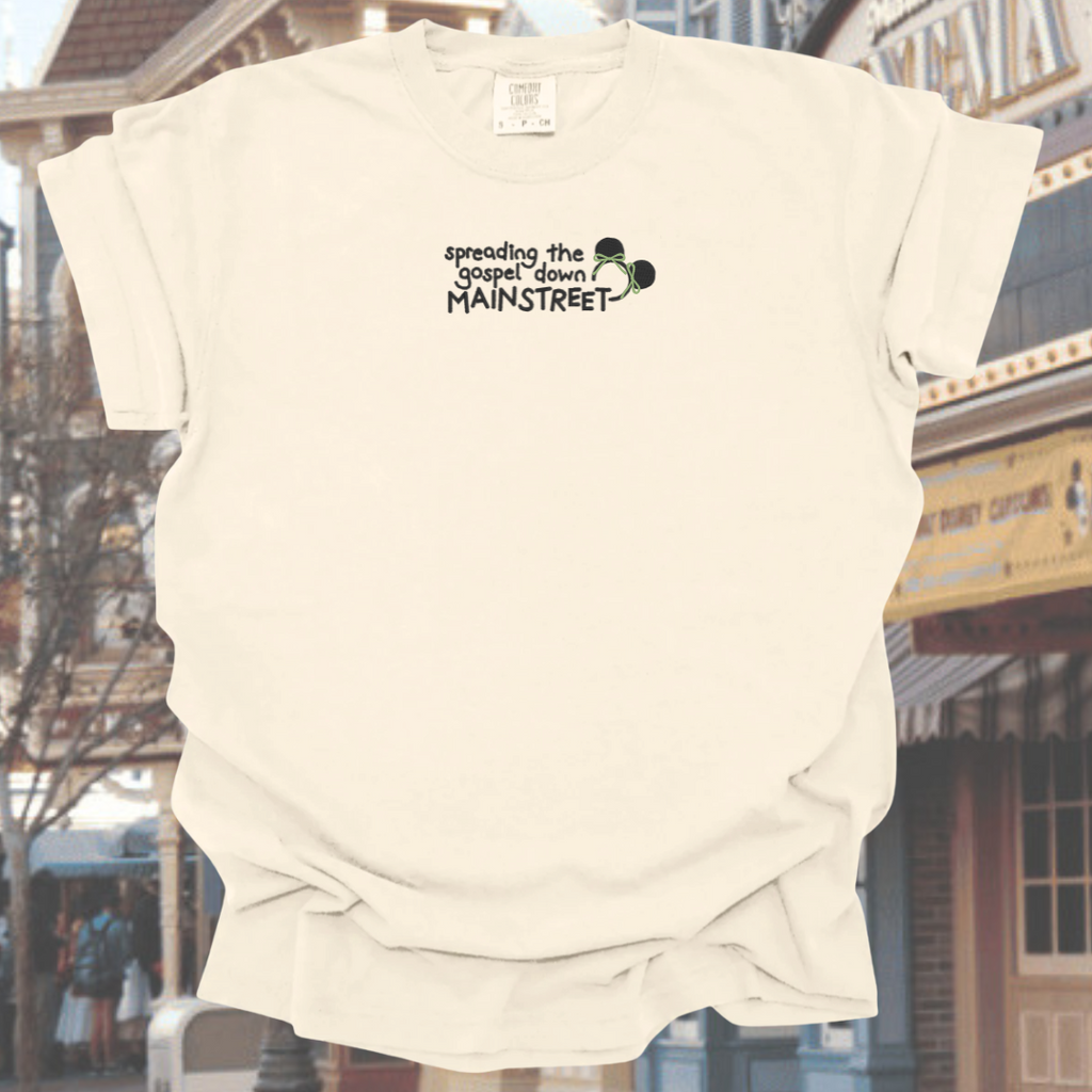 Gospel down Main | Embroidered T-Shirt