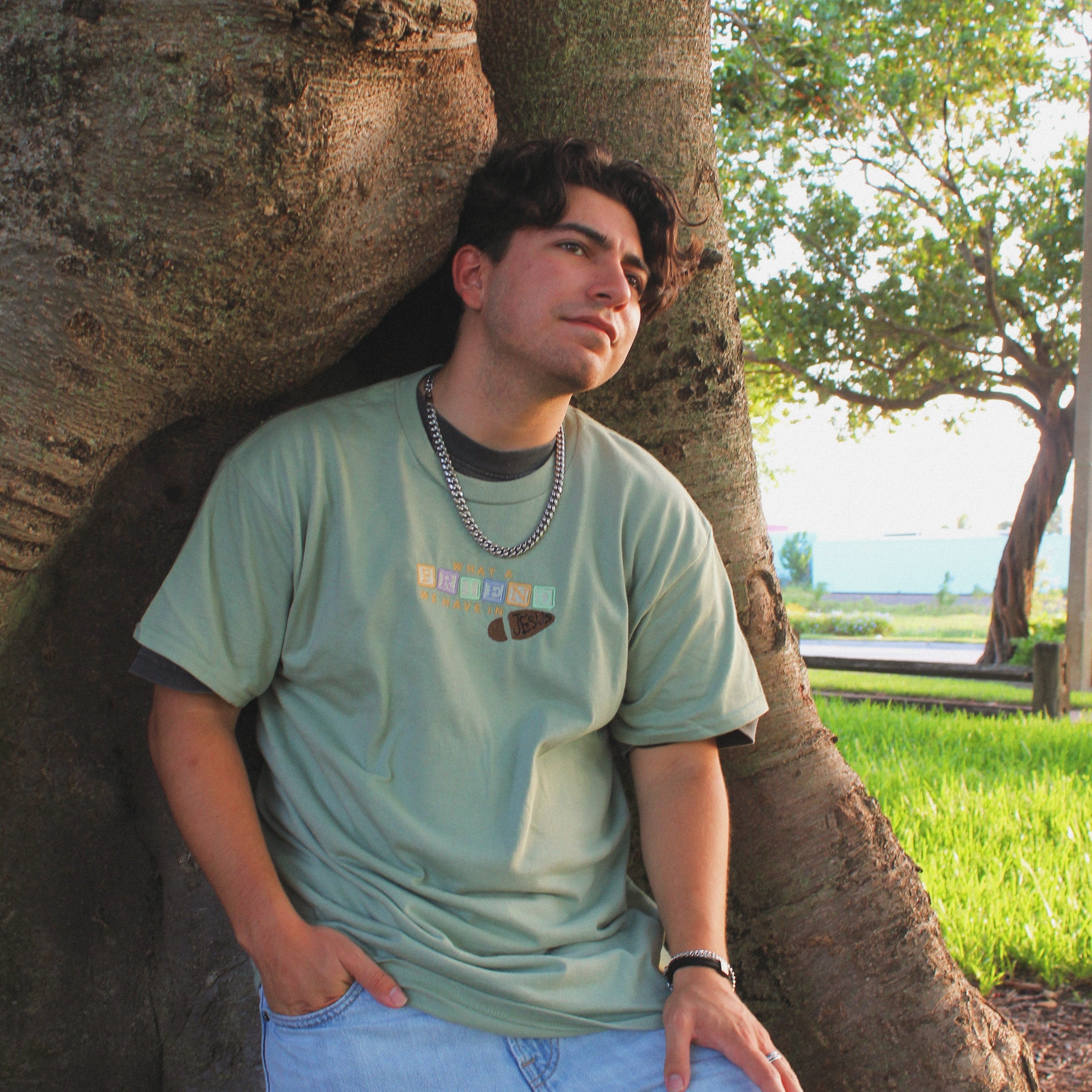 What a Friend | Embroidered T-Shirt