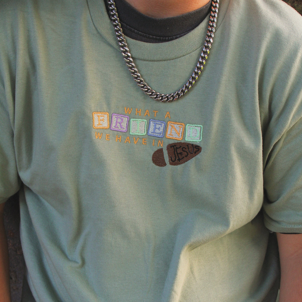 What a Friend | Embroidered T-Shirt