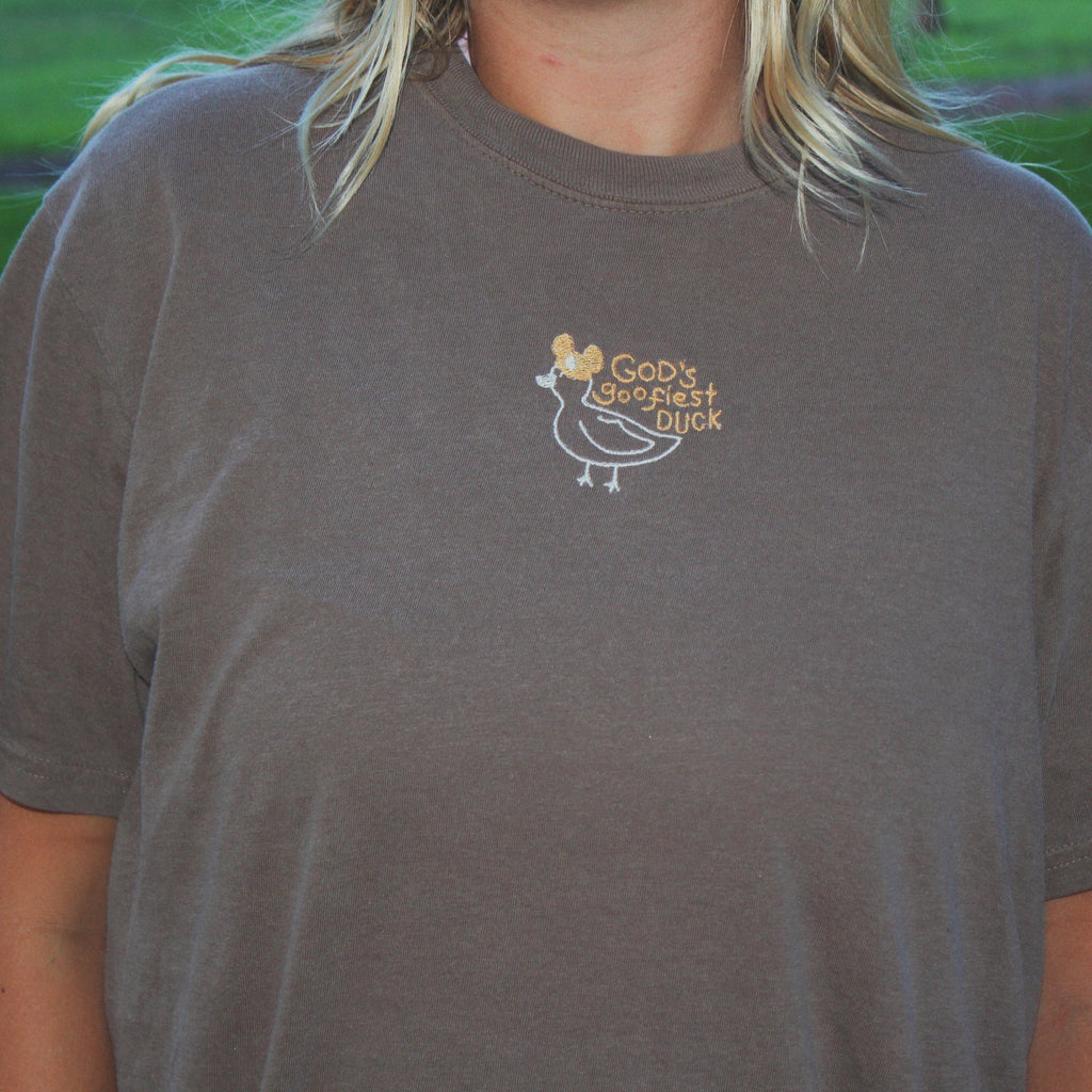 God's Goofiest Duck | Embroidery T-Shirt